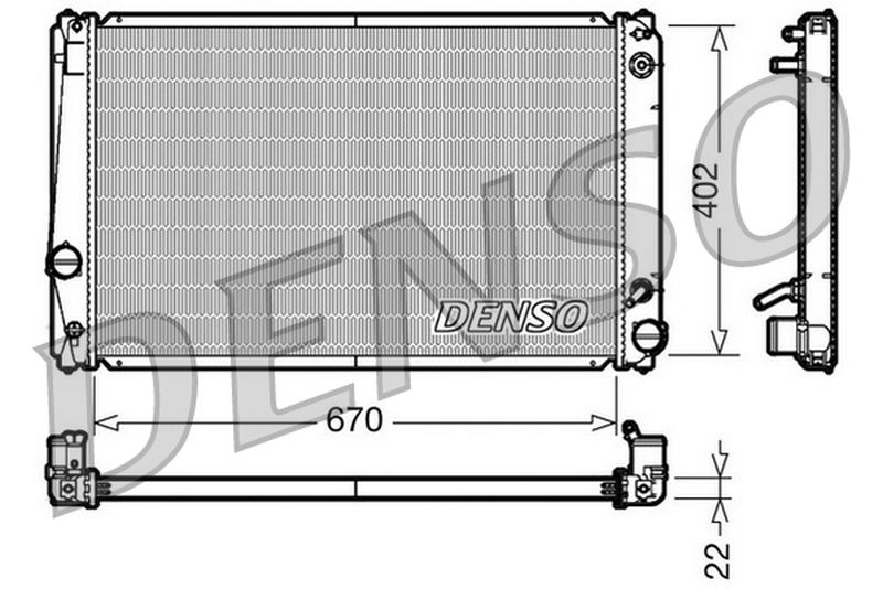 Denso Radiator DRM50052