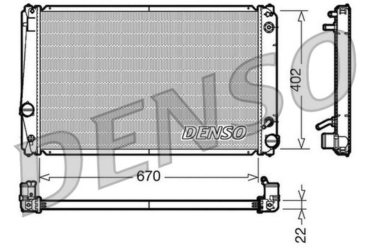 Denso Radiator DRM50052