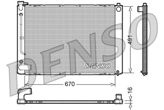 Denso Radiator DRM50055
