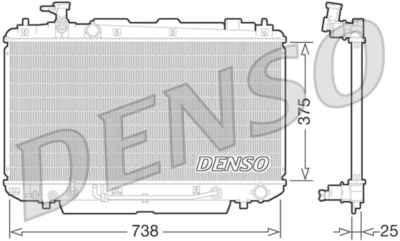 Denso Radiator DRM50064