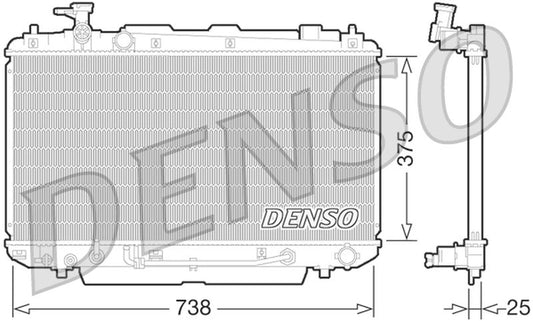 Denso Radiator DRM50064