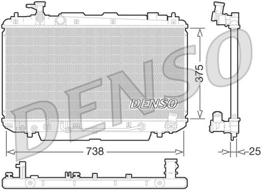 Denso Radiator DRM50065