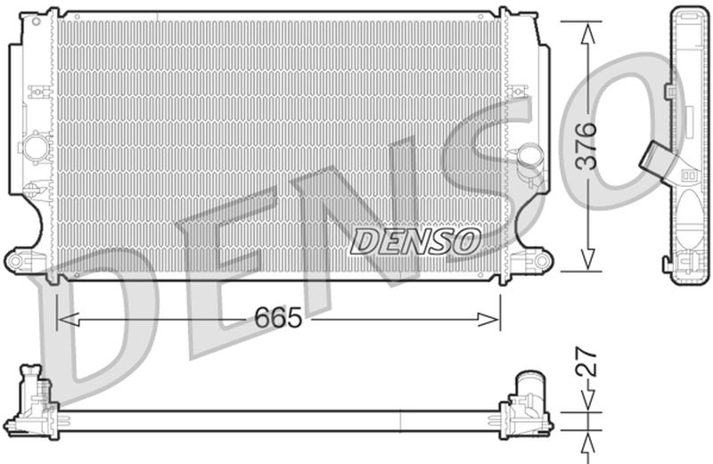 Denso Radiator DRM50072