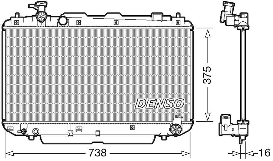 Denso Radiator DRM50083