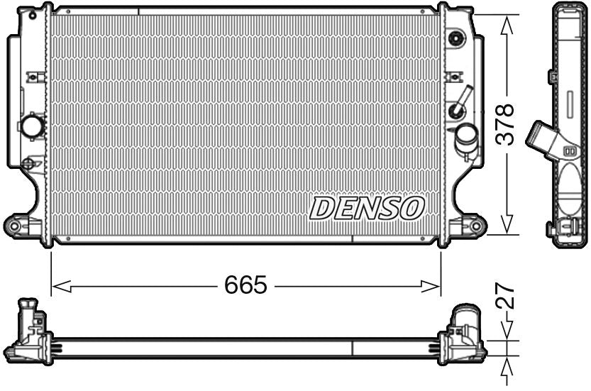 Denso Radiator DRM50088