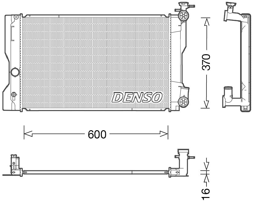 Denso Radiator DRM50091
