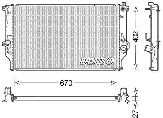 Denso Radiator DRM50092