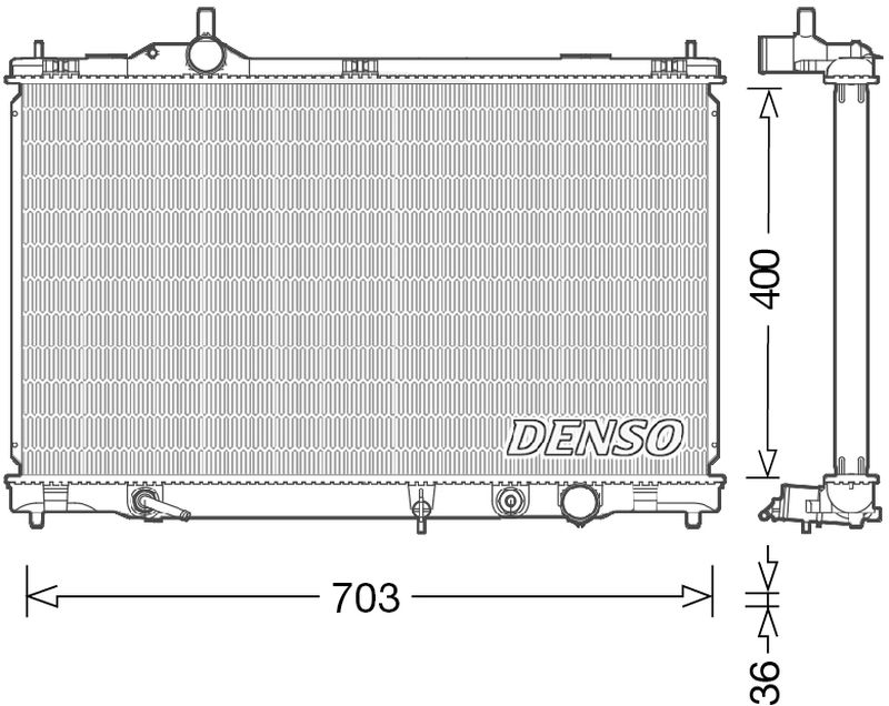 Denso Radiator DRM50095