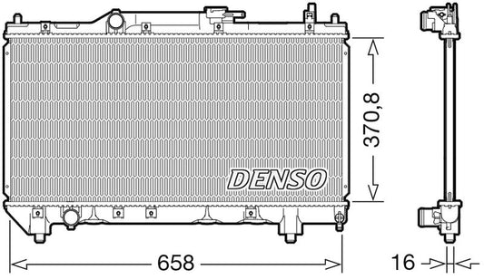 Denso Radiator DRM50117