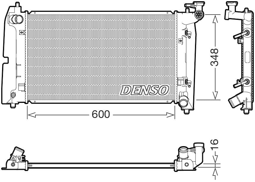 Denso Radiator DRM50142