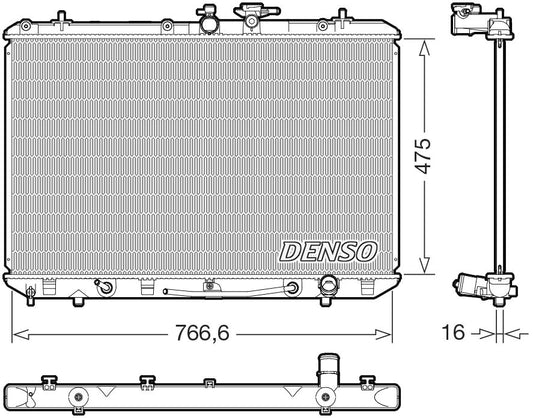 Denso Radiator DRM50143