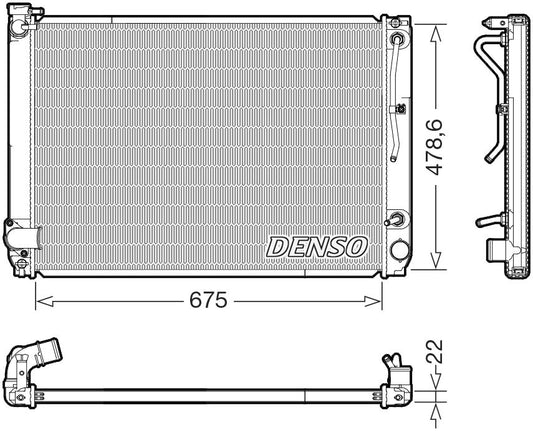 Denso Radiator DRM51016