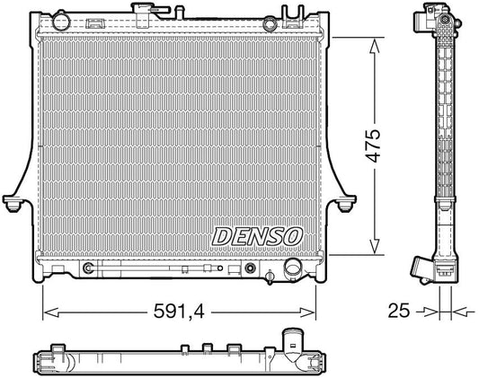 Denso Radiator DRM99015