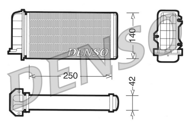 Denso Heater Core DRR09002
