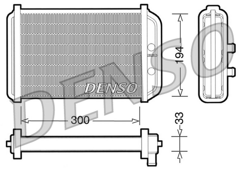 Denso Heater Core DRR09033
