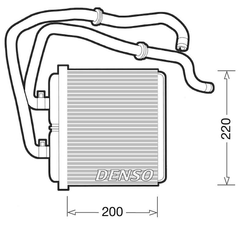 Denso Heater Core DRR12003