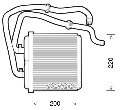 Denso Heater Core DRR12003