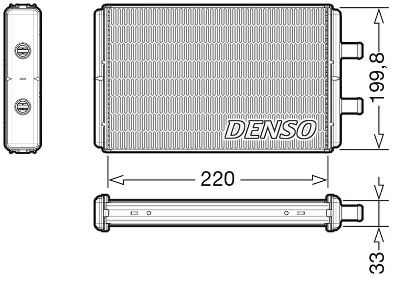Denso Heater Core DRR12016