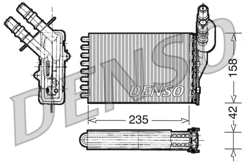 Denso Heater Core DRR23001