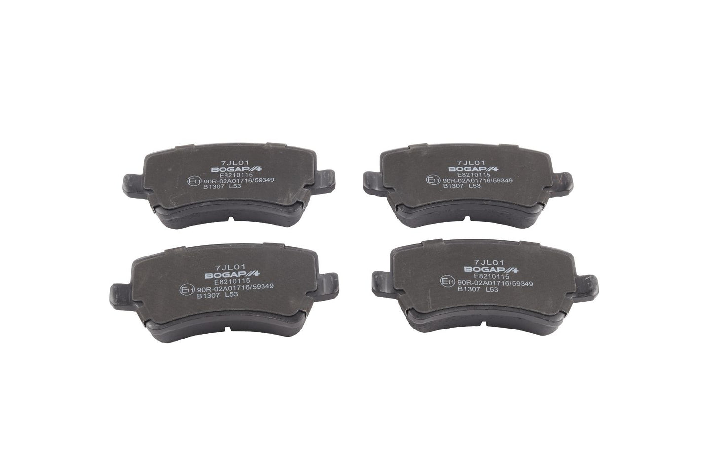 BOGAP Premium Brake Pad Set for disc brake E8210115