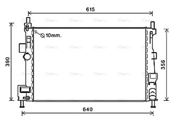 AVA Coolant Radiator FD2601