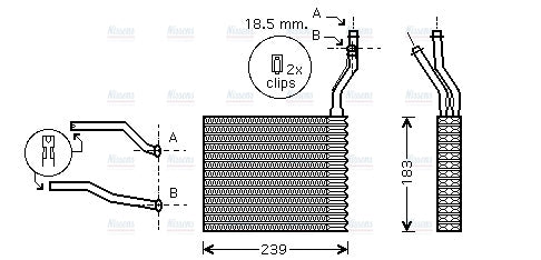 AVA Heater Core FD6365