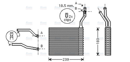 AVA Heater Core FD6365