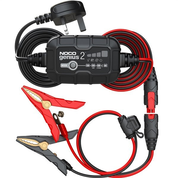 Noco Smart Battery Charger - 6V/12V - 2A - GENIUS2UK