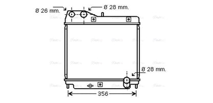 AVA Coolant Radiator HD2178