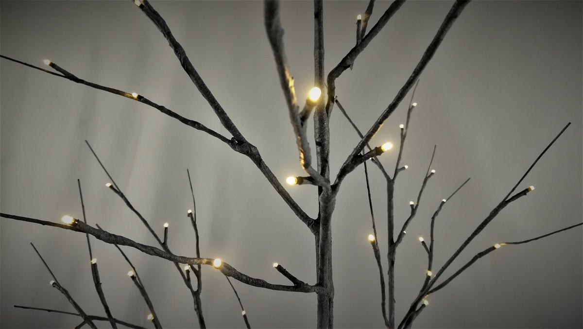 Lumineo LED Grey Chalk Tree Grey Chalk / Warm White - 180cm - 96 Lights - 9499951