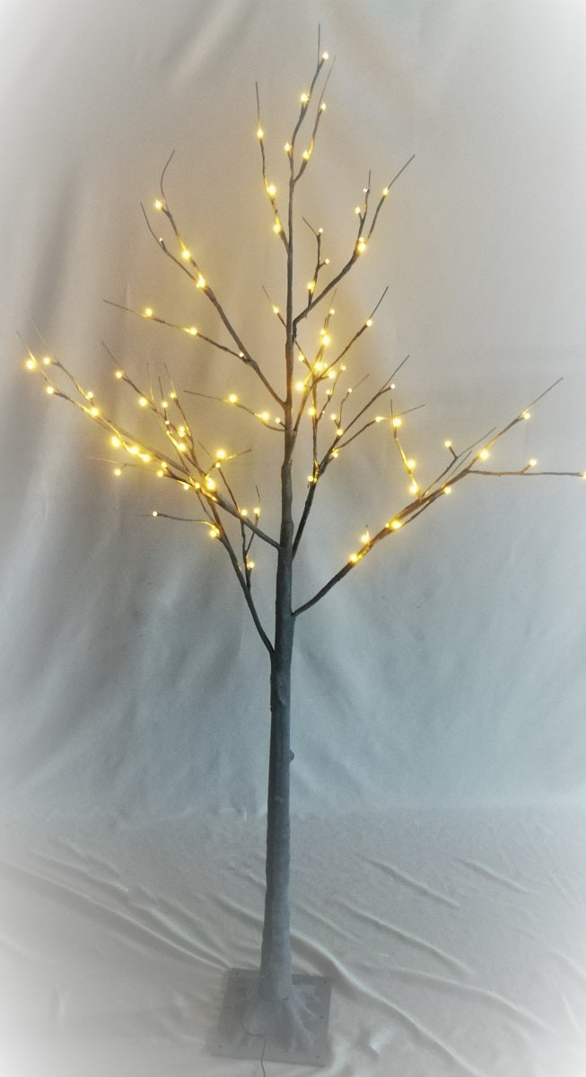 Lumineo LED Grey Chalk Tree Grey Chalk / Warm White - 180cm - 96 Lights - 9499951