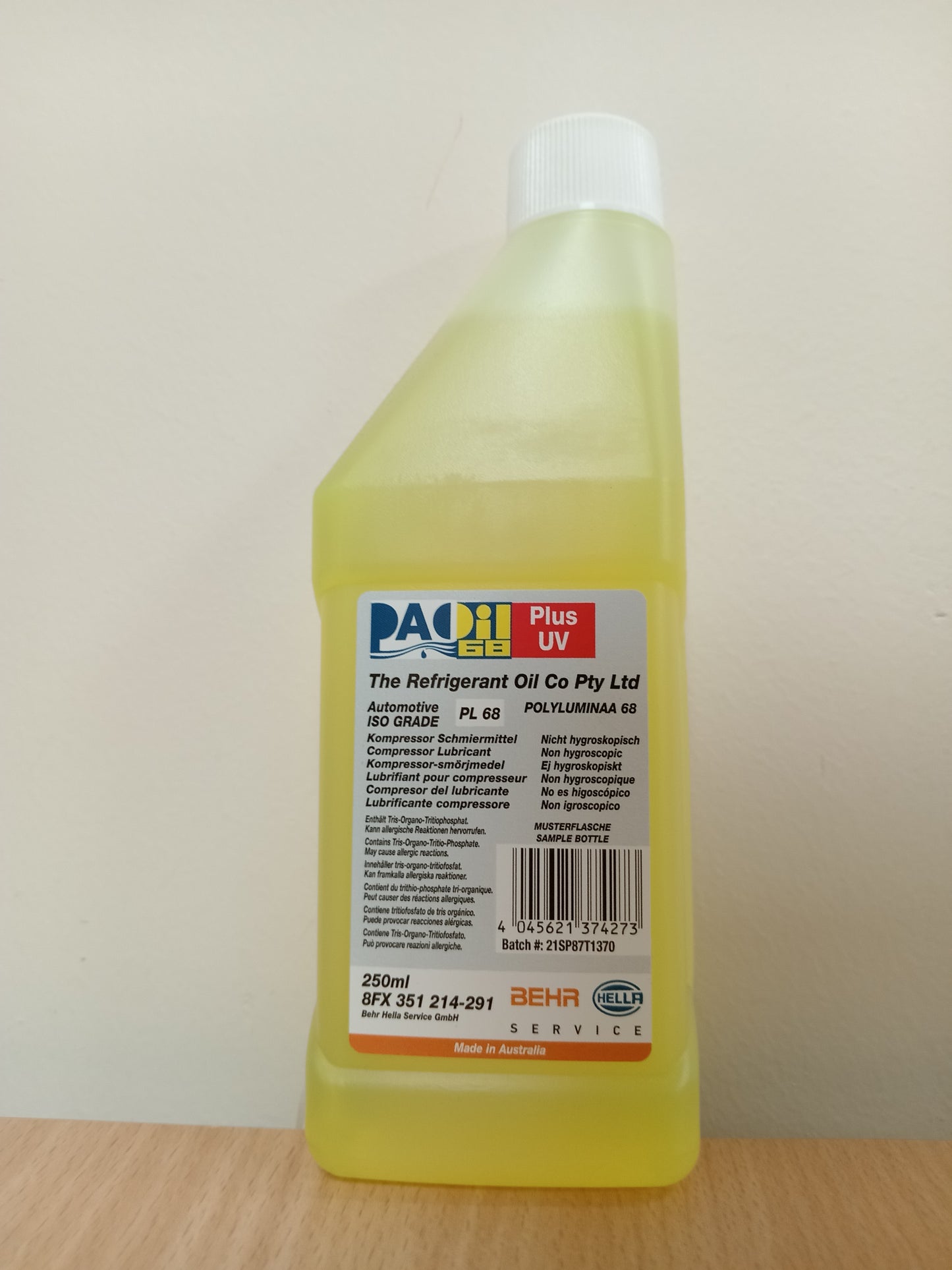 BEHR PAO68+UV A/C compressor oil 250ml 8FX351214-291