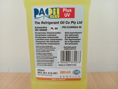 BEHR PAO68+UV A/C compressor oil 250ml 8FX351214-291