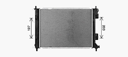 AVA Coolant Radiator KA2328