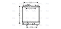 AVA Coolant Radiator OLA2382
