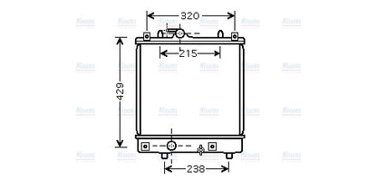 AVA Coolant Radiator OLA2382