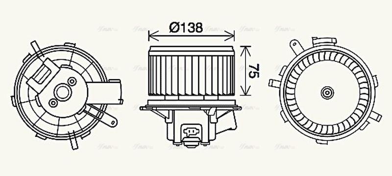AVA Cabin Fan Blower Motor PE8406