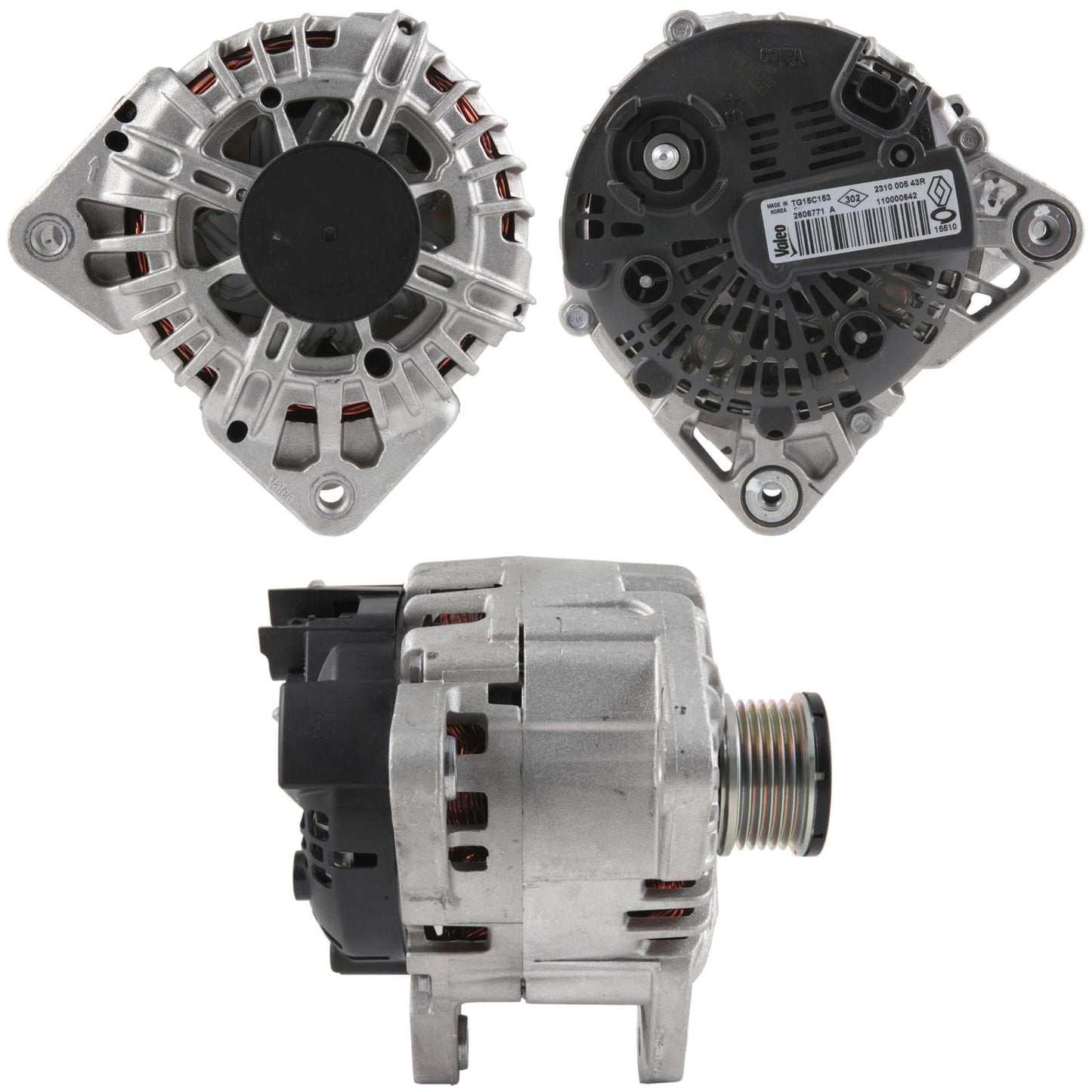PlusLine Original Alternator for Renault 160A TG15C153+