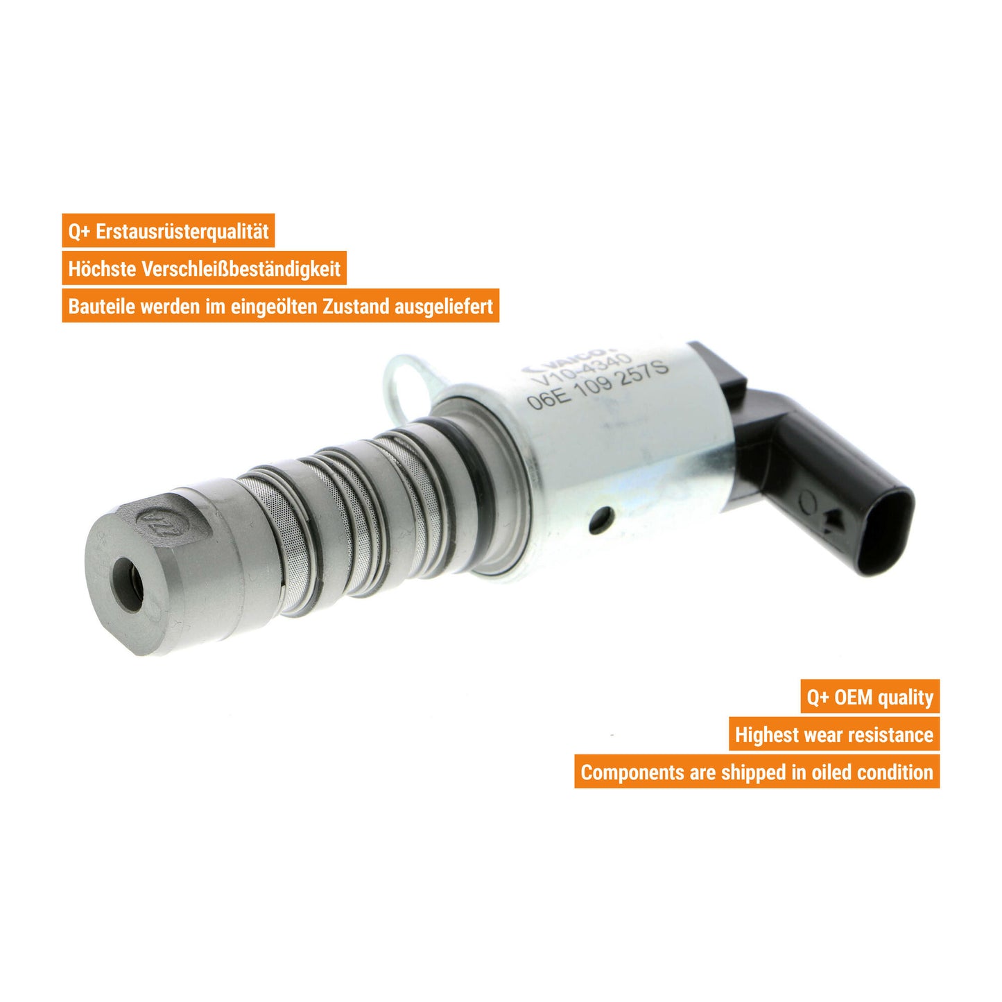 VAICO Control Valve, camshaft adjustment V10-4340