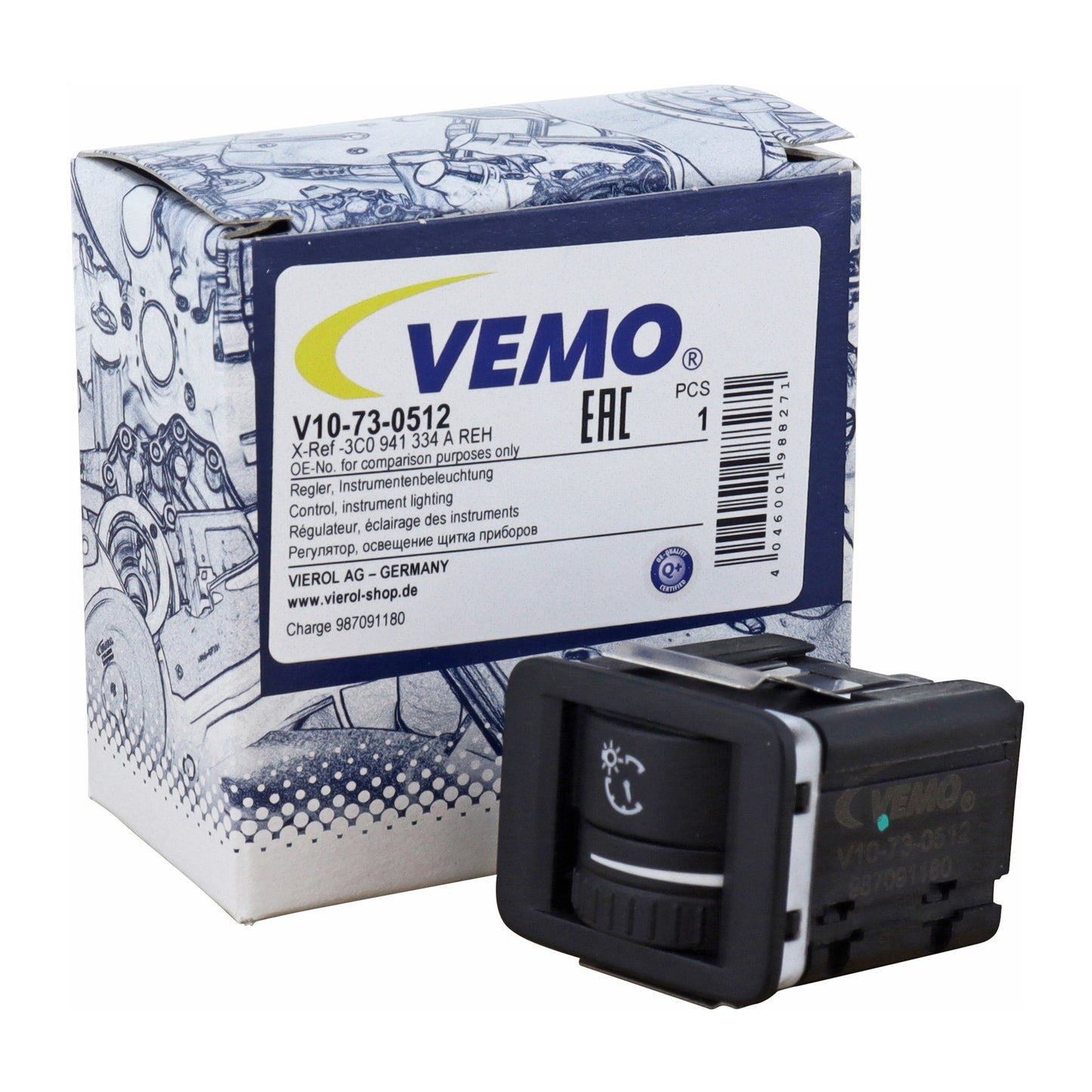VEMO Control, instrument lighting V10-73-0512