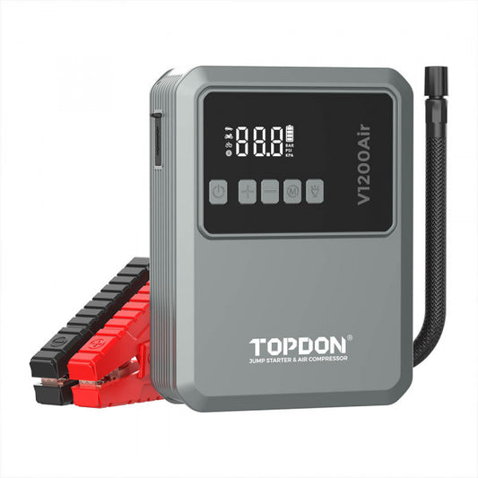 TOPDON 2-in-1 1200 Peak Amp Jump Starter & Tyre Inflator V1200AIR