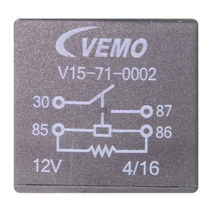 VEMO Relay, radiator fan overrun V15-71-0002