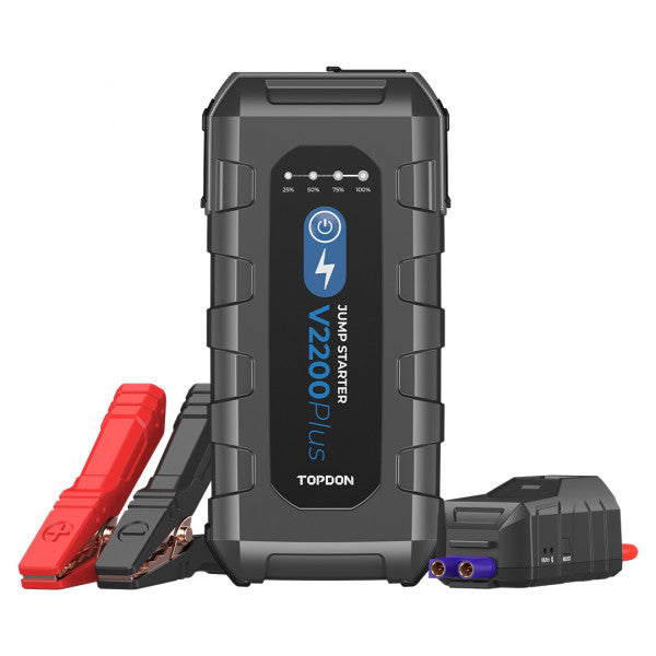 TOPDON Jump Starter 2-In 1 2200 -Peak Amp Lithium Jump Starter 12 V Battery Tester V2200PLUS