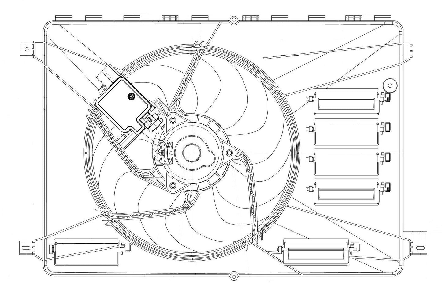 VEMO Fan, engine cooling V25-01-1563