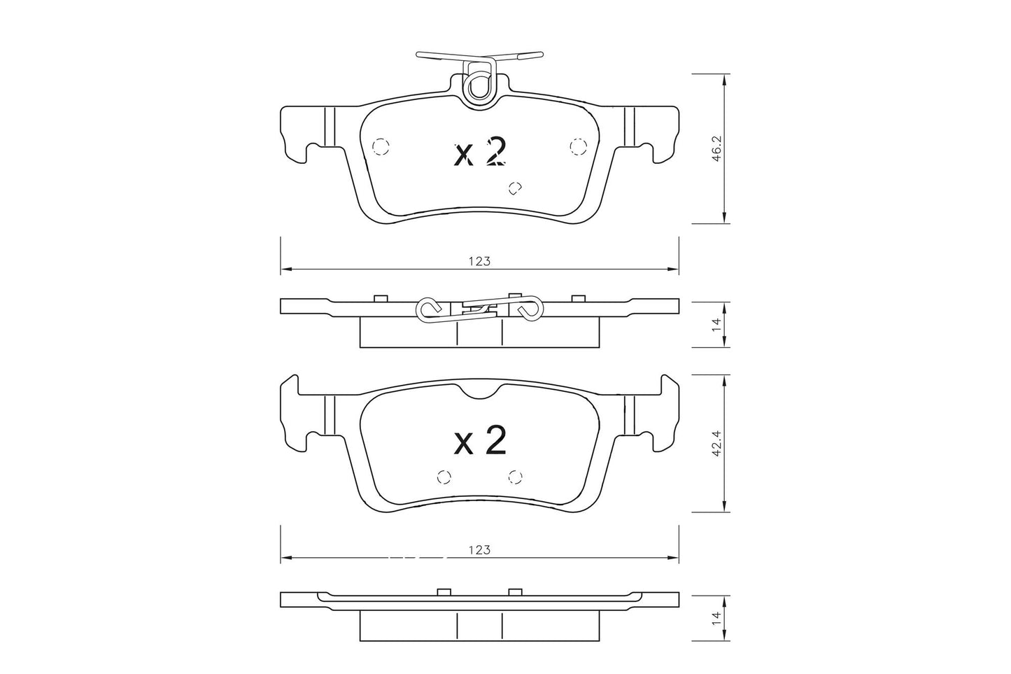 VAICO Brake Pad Set, disc brake V25-2113