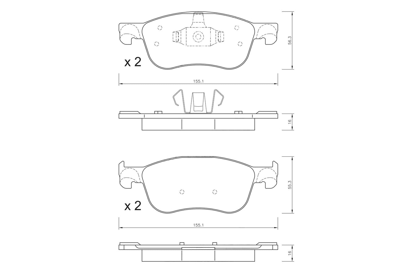 VAICO Brake Pad Set, disc brake V25-2114