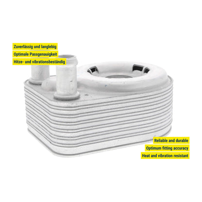 VEMO Oil Cooler, engine oil V25-60-0043
