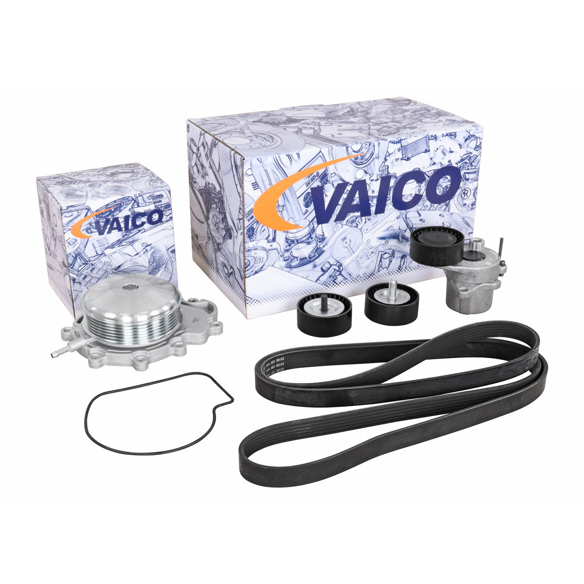 VAICO Water Pump + V-Ribbed Belt Kit V30-50109