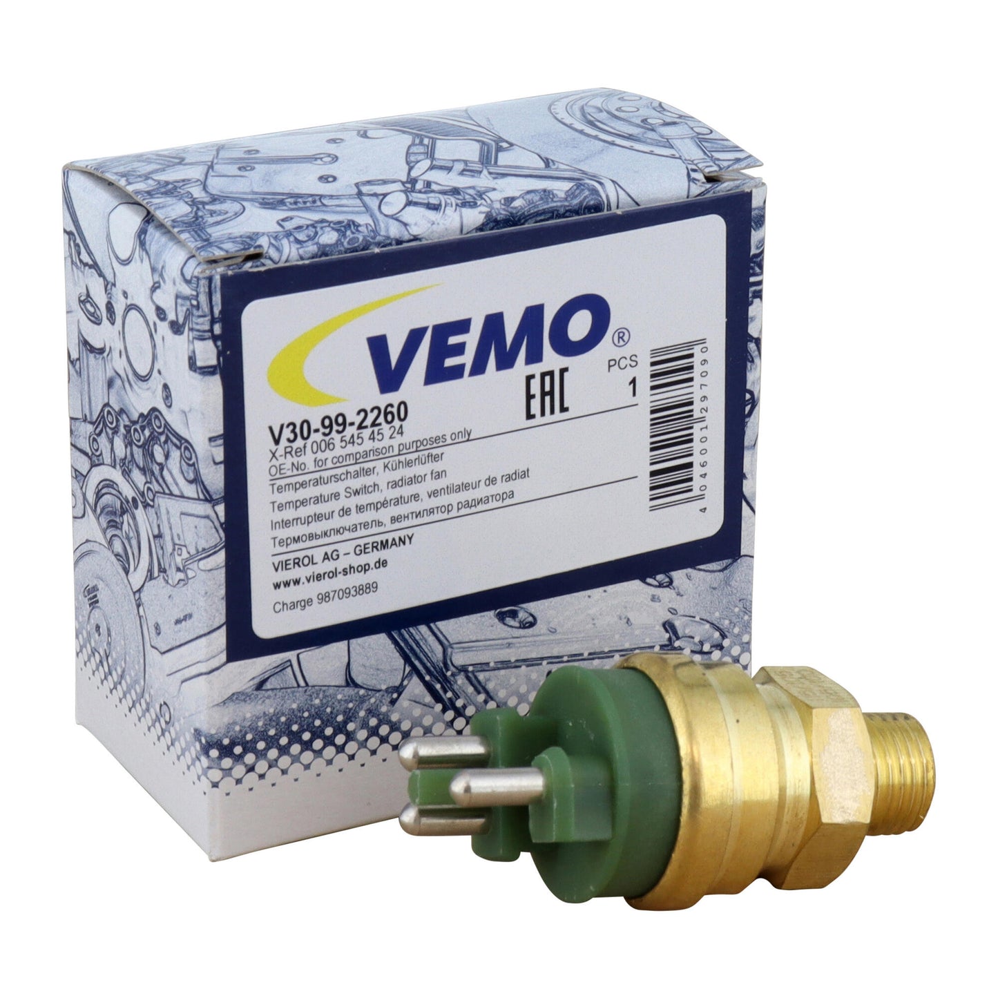 VEMO Temperature Switch, radiator fan V30-99-2260