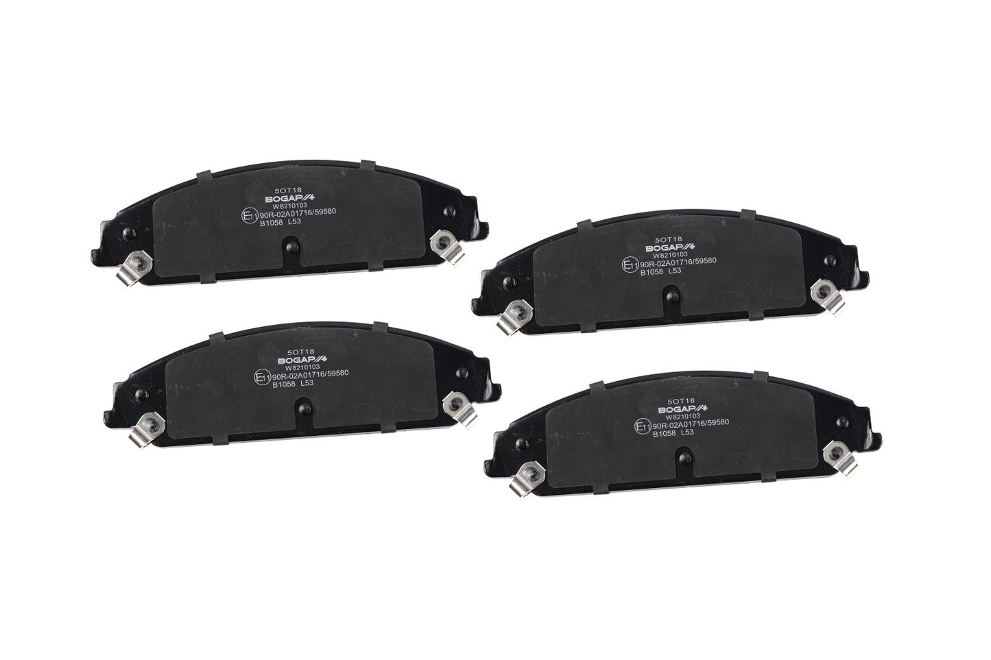BOGAP Premium Brake Pad Set for disc brake W8210103